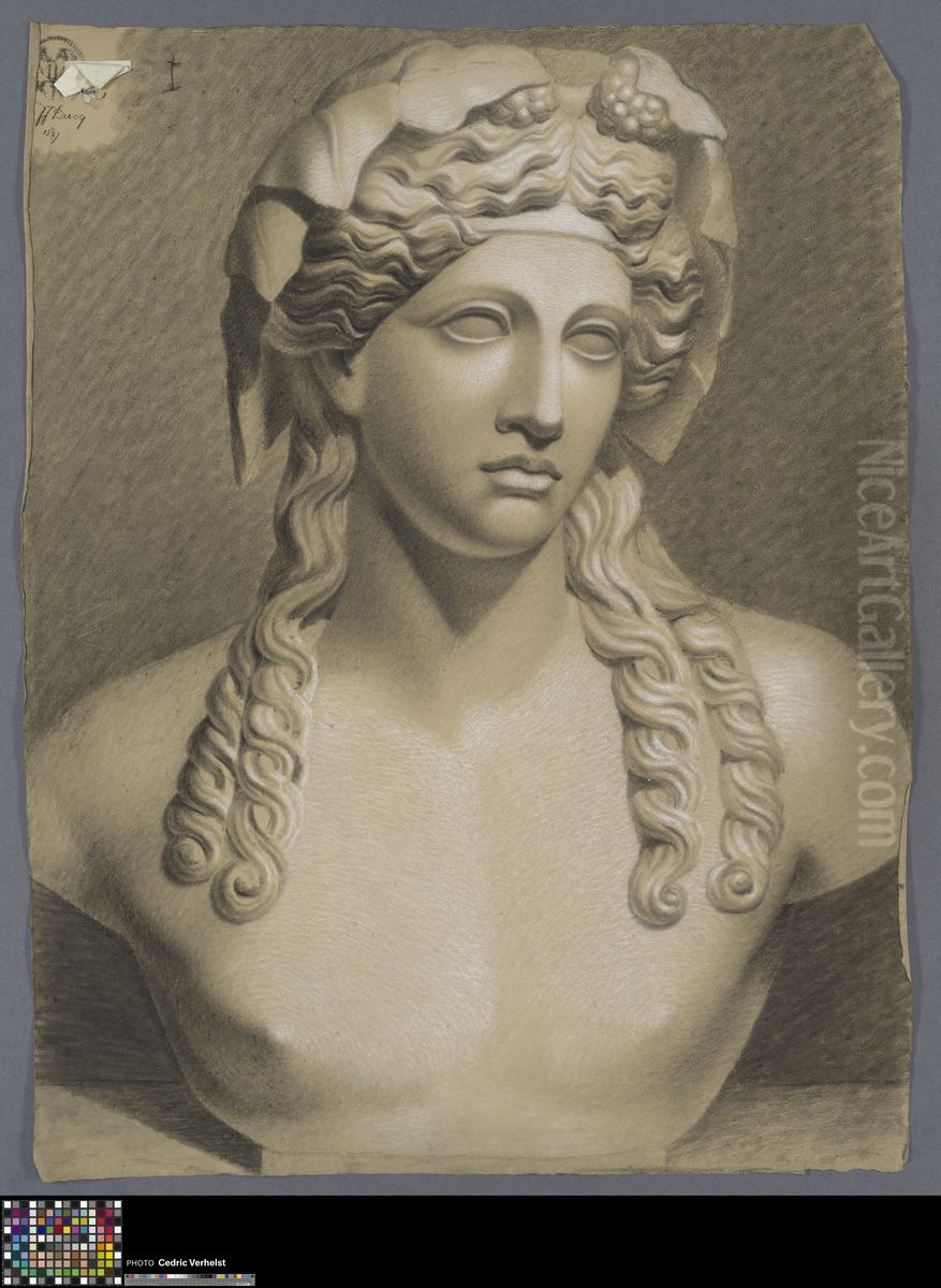 bust of Dionysus Oil Painting by Louis Rakelboom