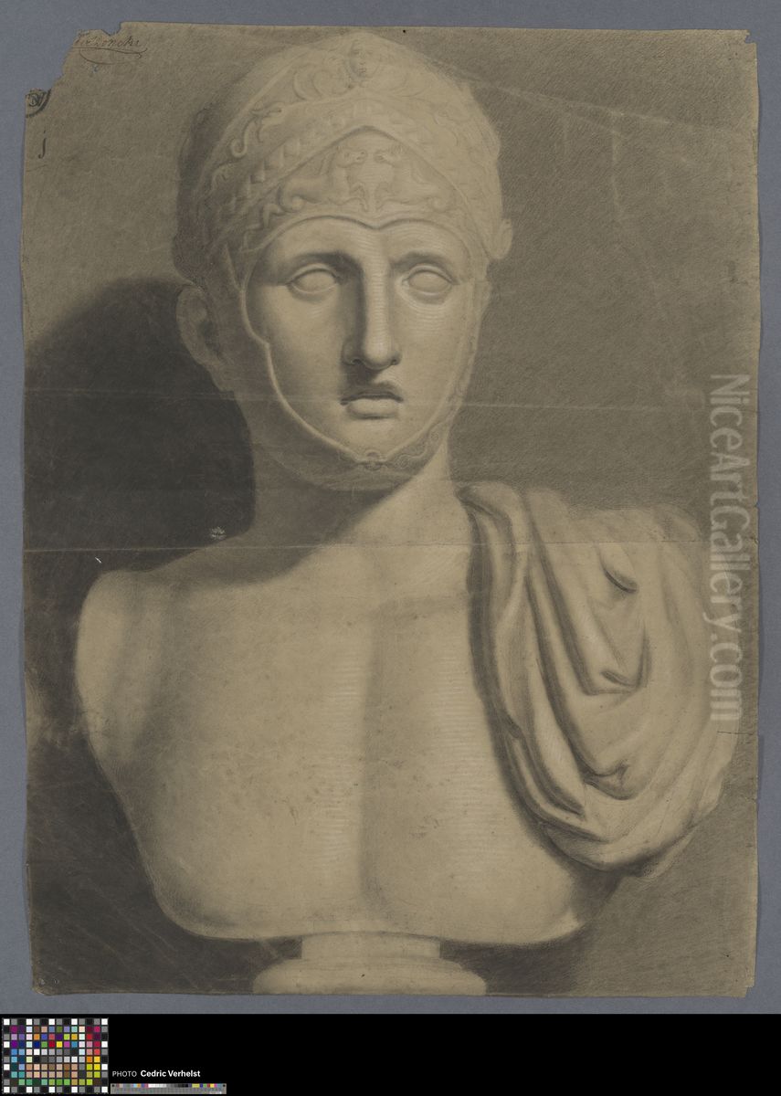 bust of a Roman soldier Oil Painting by Joannes Lernous