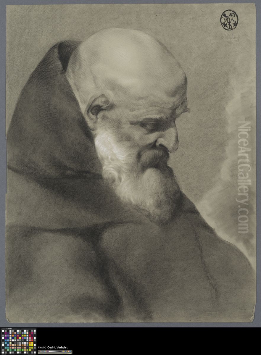 bust of Saint Anthony the Great Oil Painting by Giovanni Battista Piazzetta