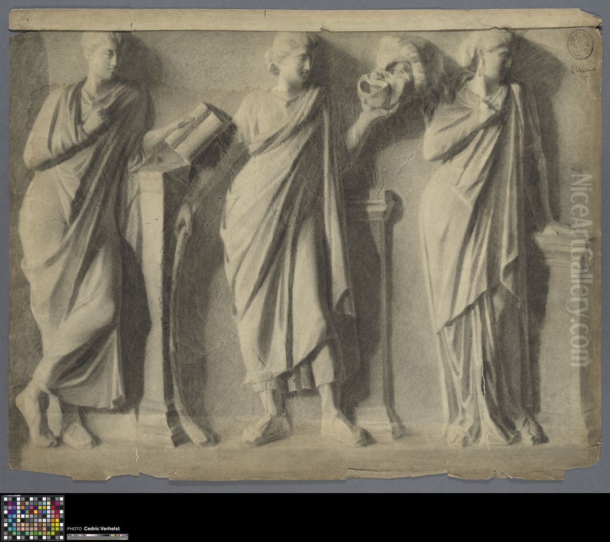 relief with three women Oil Painting by Musea Brugge