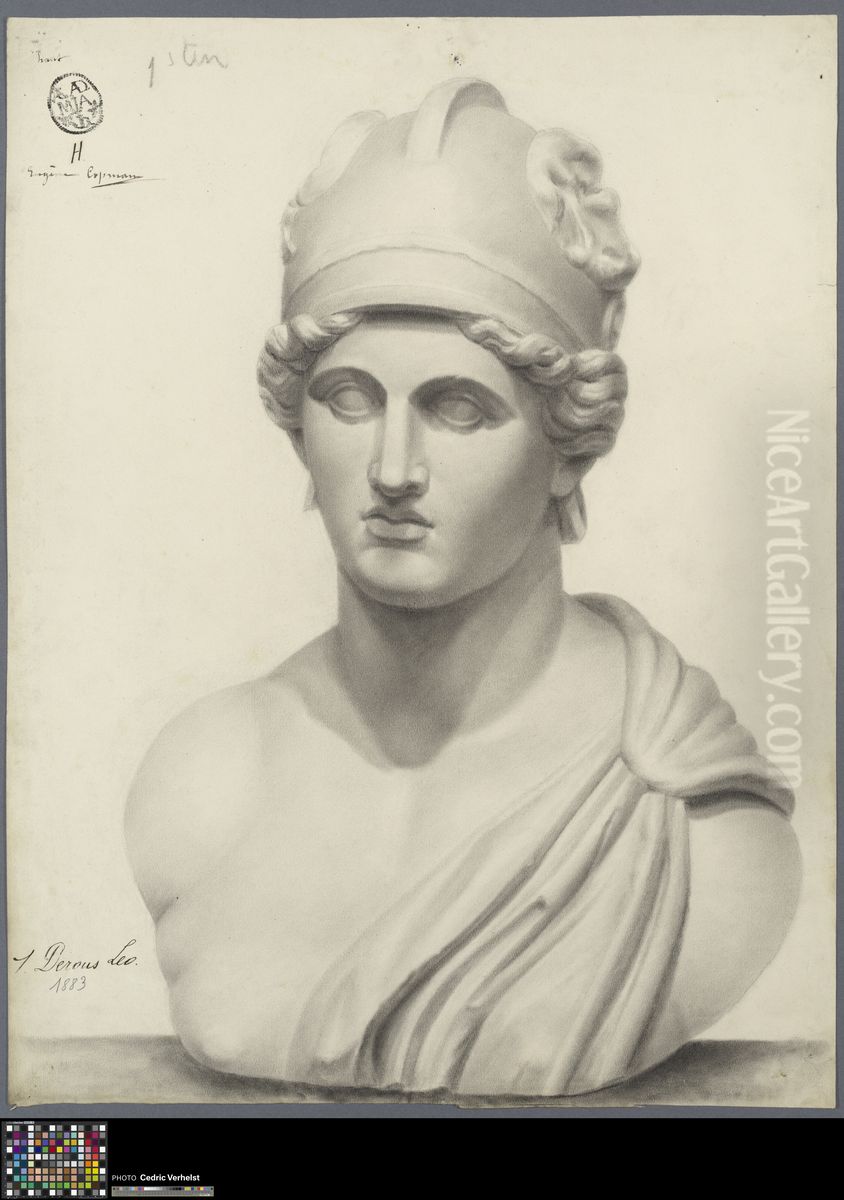 bust of Rome Oil Painting by Leo Derous