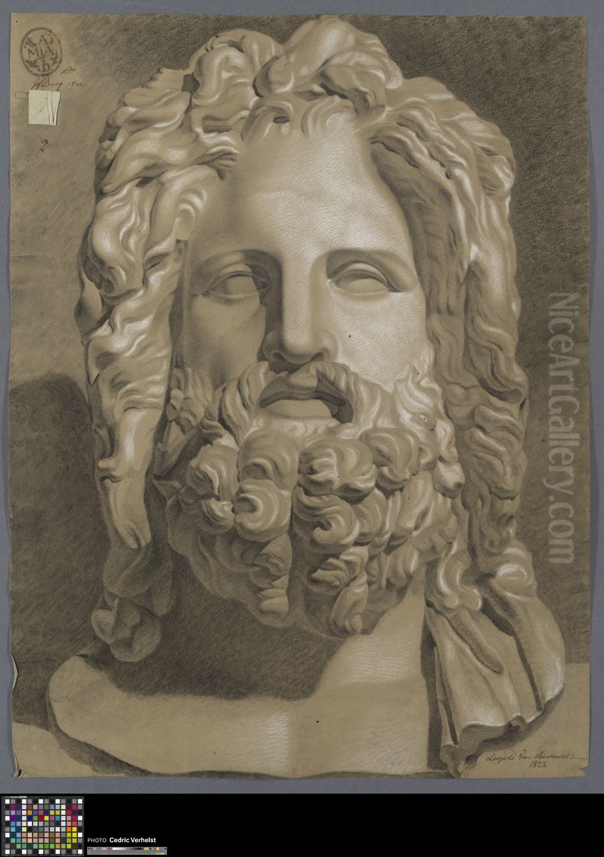 bust of Zeus of Otricoli Oil Painting by Leopold van Turnhout