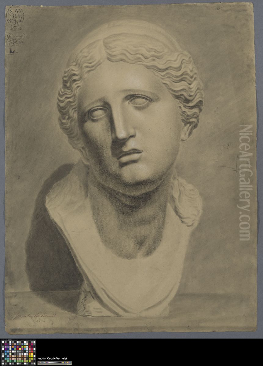 bust of Niobe Oil Painting by Joseph van Biesbrouck