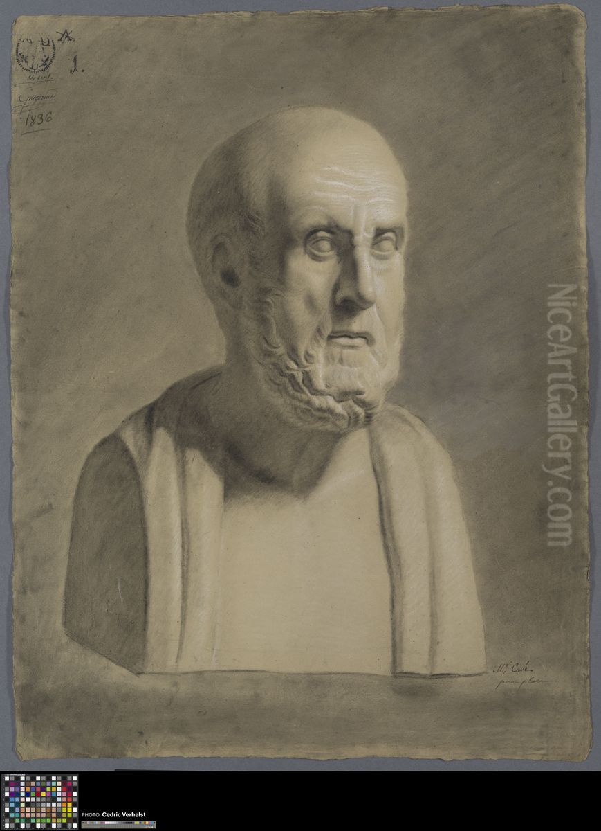 bust of Hippocrates Oil Painting by Dominique Cave