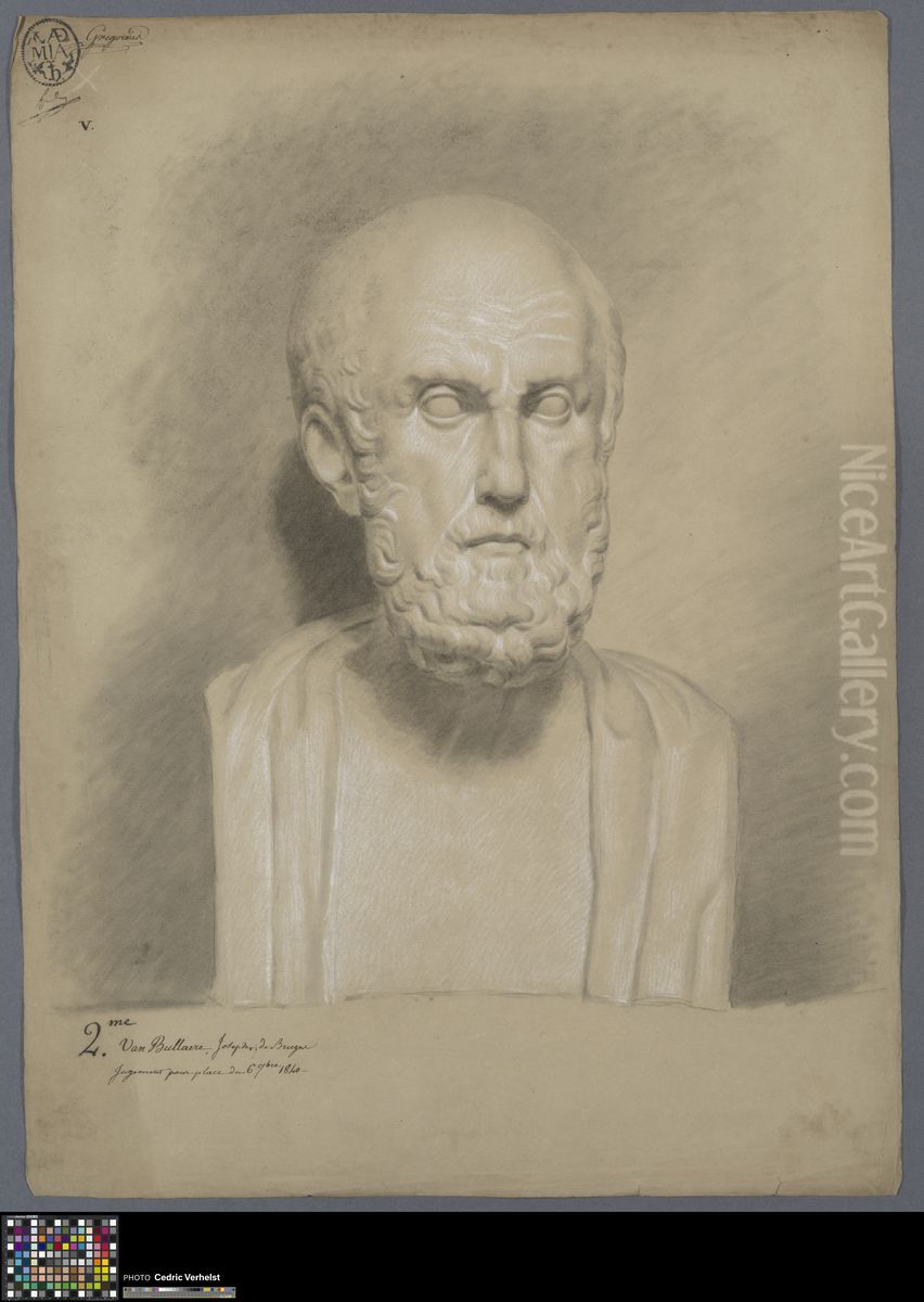 bust of Hippocrates Oil Painting by Joseph van Buylaere