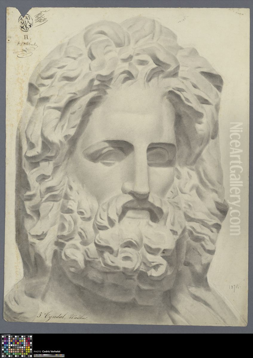 bust of Zeus of Otricoli Oil Painting by Walter Tyndale