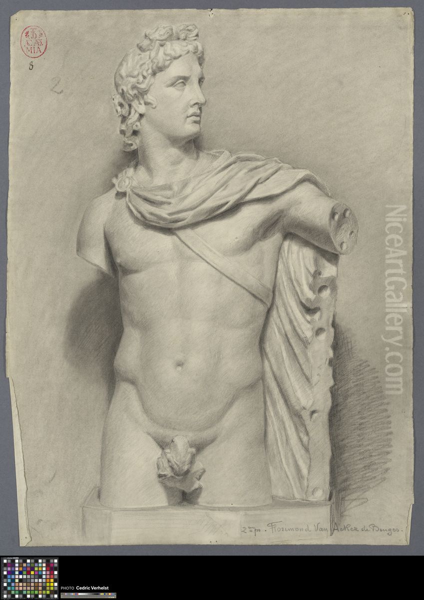 torso of Apollo Belvedere Oil Painting by Florimond Van Acker