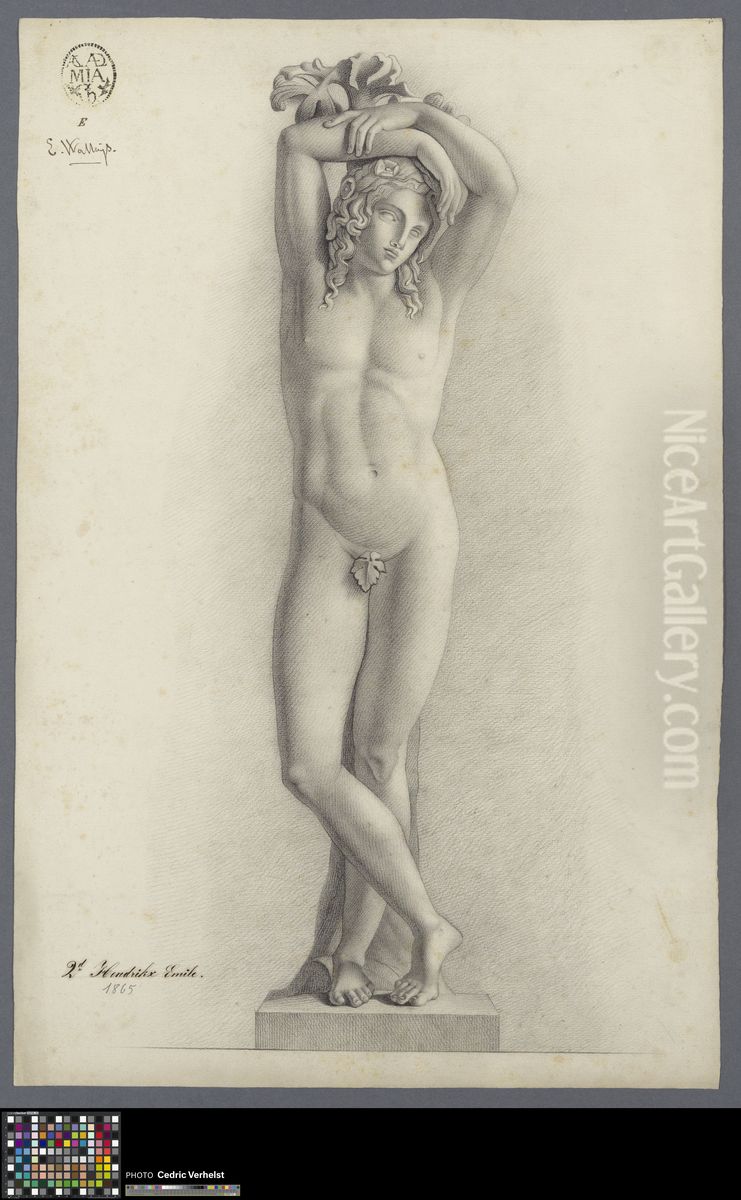 Genie funebre Oil Painting by Emile Hendrikx