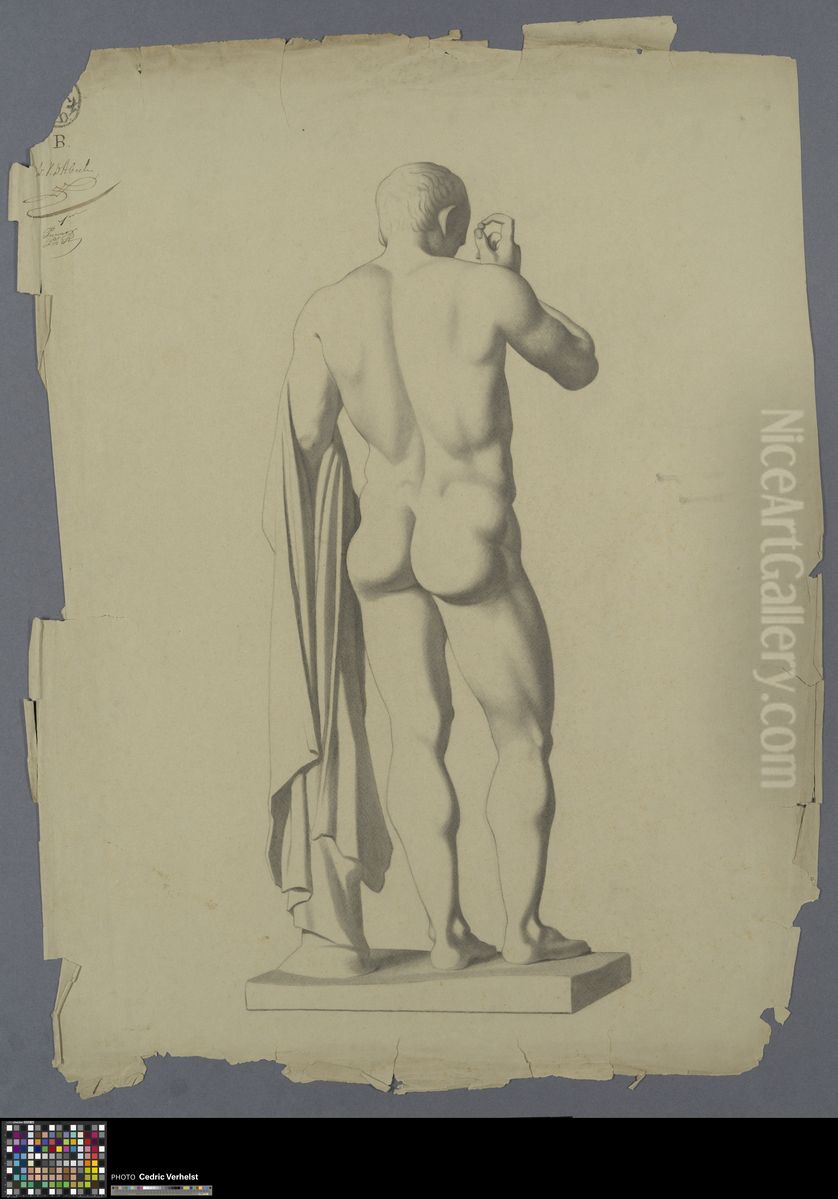 Marcellus as Hermes Logios, seen from behind Oil Painting by Charles Bargue
