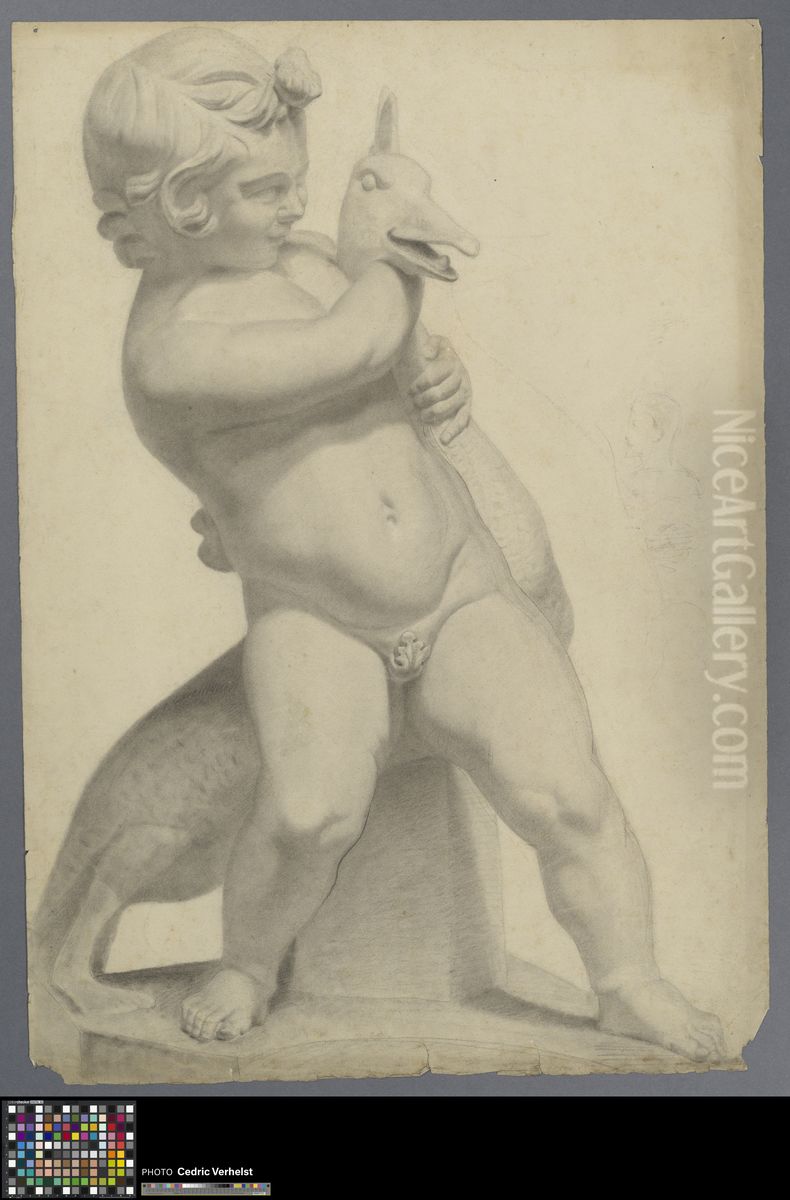 child with a goose Oil Painting by Musea Brugge