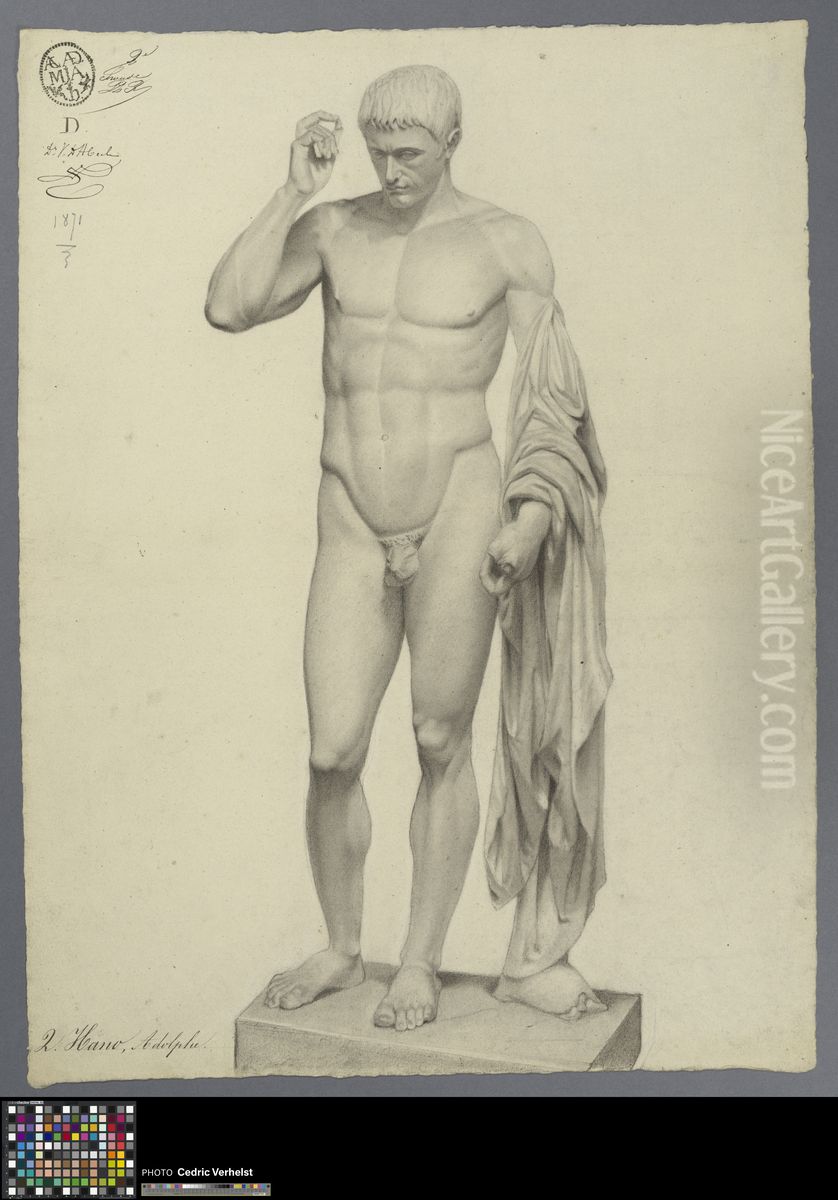 Marcellus as Hermes Logios Oil Painting by Adolphe Hano