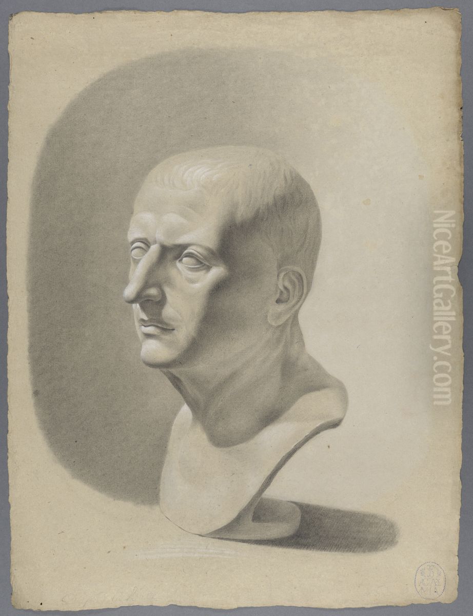 bust of a Roman man Oil Painting by Musea Brugge