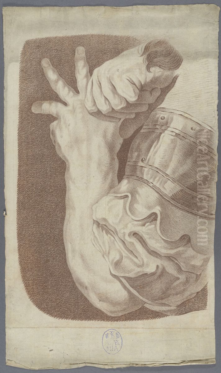 detail of an arm Oil Painting by Musea Brugge