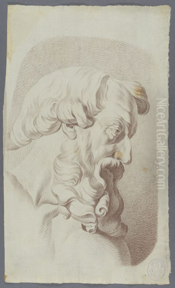 head of a bearded man Oil Painting by Musea Brugge