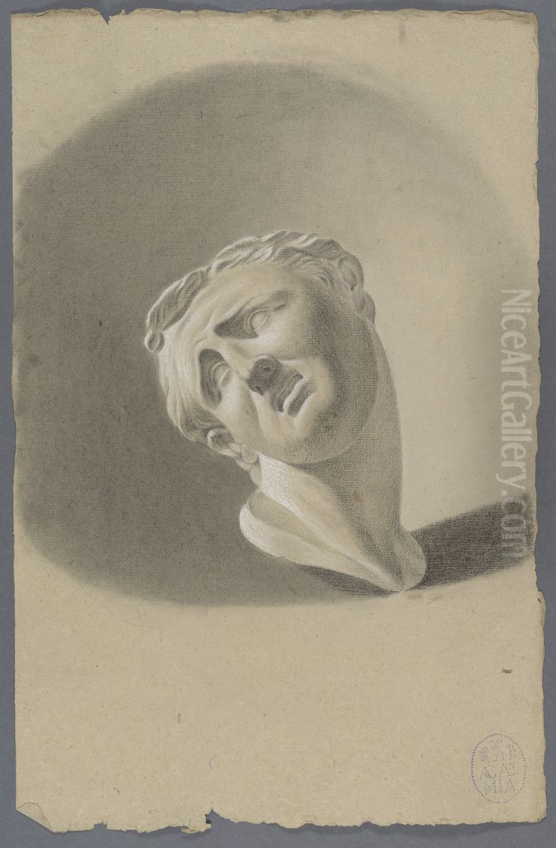 head of a man with a painful facial expression Oil Painting by Musea Brugge