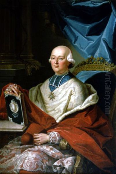 Portrait of Louis Rene Edouard, cardinal de Rohan (1734-1803) Oil Painting by Unidentified painter