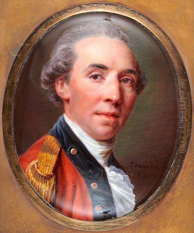 Portrait of Abraham Friedrich Benoit (1736-1824) Oil Painting by Jacques Thouron