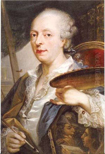 Self-portrait Oil Painting by Pierre-Joseph Lion