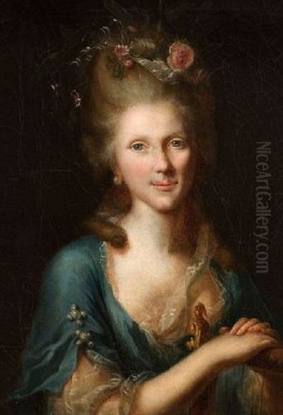 Portrait der deutschen Schriftstellerin Philippine Engelhard (1756-1831). Oil Painting by Johann Heinrich Tischbein