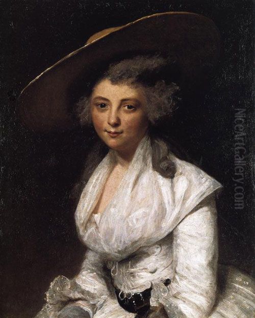 Portrait of Hon. Anne Bingham Oil Painting by Of Sir Joshua Reynolds