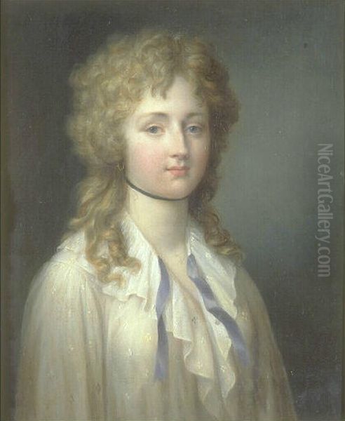 Portrait ofLouise Adelaide de Bourbon(1757-1824) Oil Painting by Jean-Pierre Franque