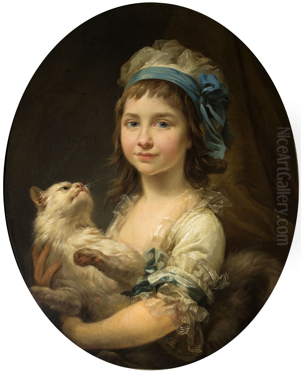 Portrait of Julia Manteuffel nee Duhamel. Oil Painting by Marcello Bacciarelli