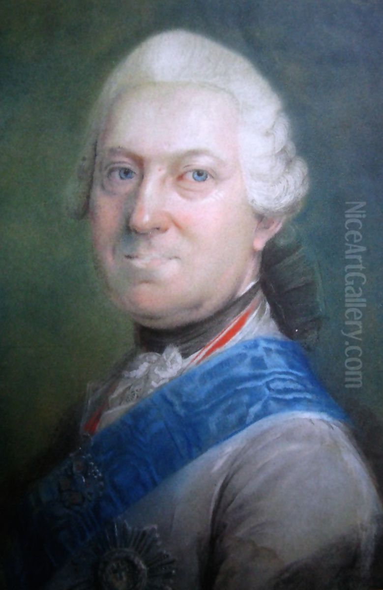 Portrait ofAndrzej Hieronim Zamoyski(1716-1792) Oil Painting by Unidentified painter