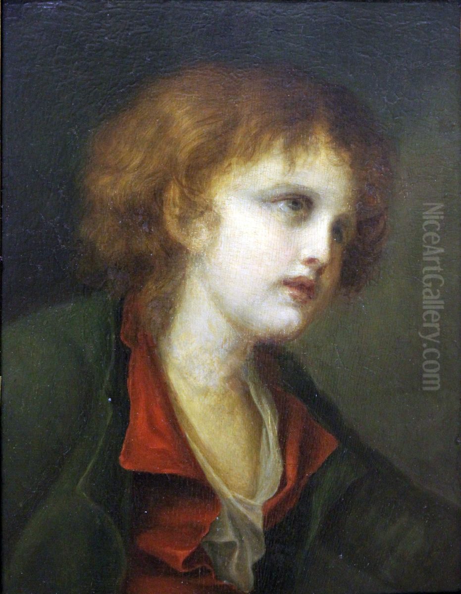 Portrait of a child Oil Painting by Jean-Baptiste Greuze