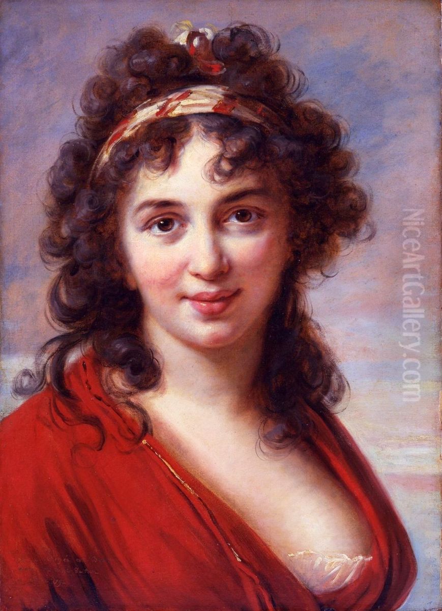 Portrait of Isabella Teotochi Albrizzi Oil Painting by Elisabeth Louise Vigee Le Brun