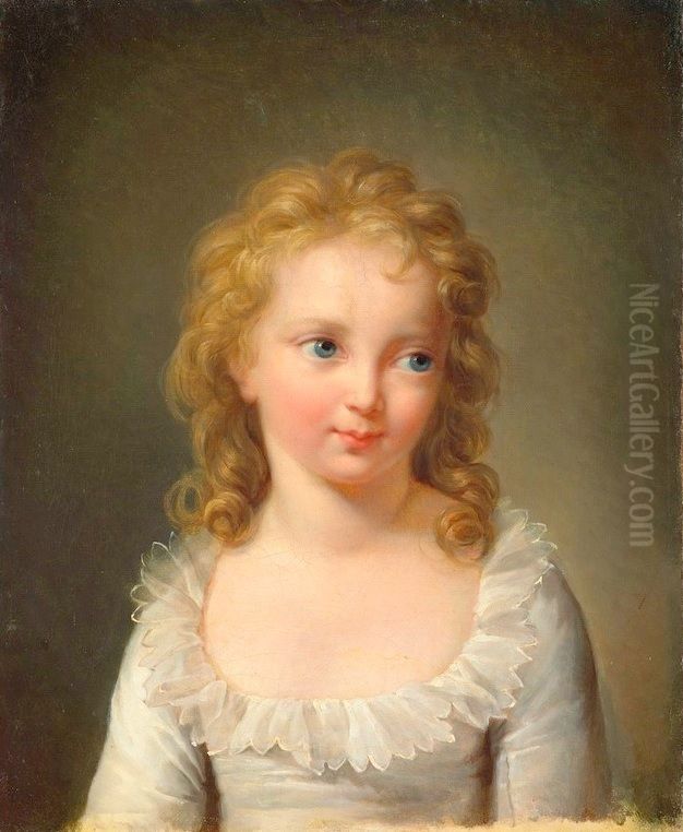 Portrait of Marie Therese Charlotte of France, (Madame Royale) (1778-1851) Oil Painting by Alexander Kucharsky