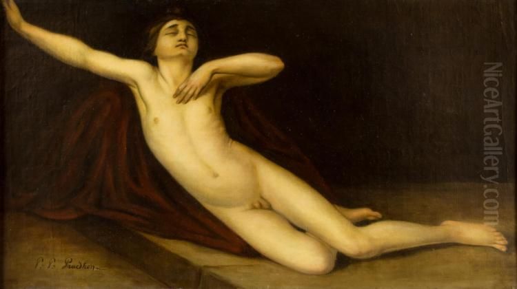 Adolescent nu couche Oil Painting by Pierre-Paul Prud'hon