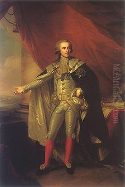 Portrait ofPlaton Zubov Oil Painting by Johann Baptist von Lampi the Elder