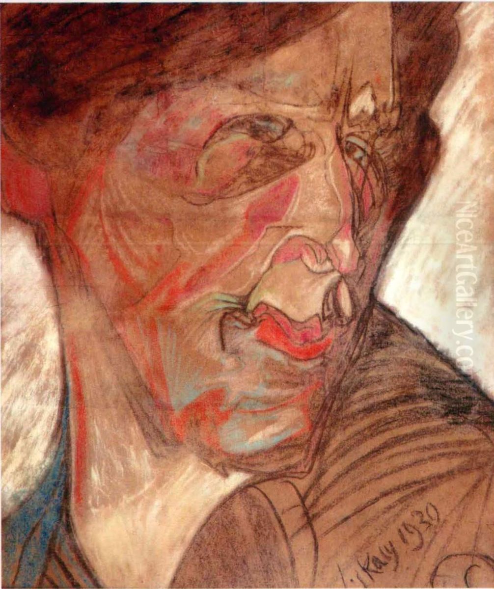 Portret Jozefy Krzysztalowiczowej Oil Painting by Stanislaw Ignacy Witkiewicz (Witkacy)