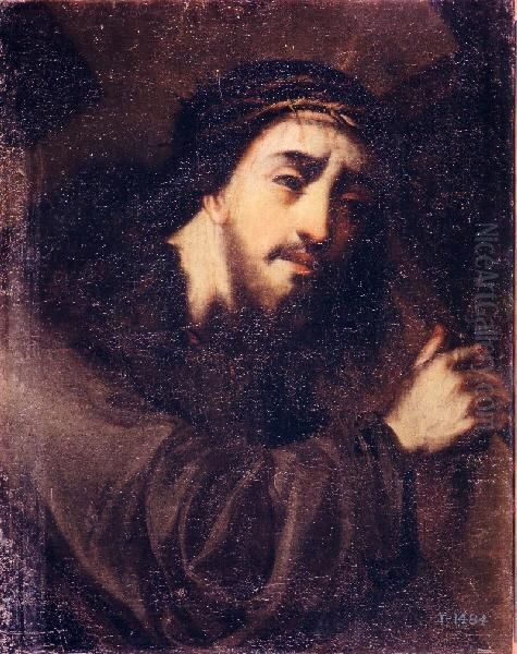 Jesucristo con la cruz a cuestas Oil Painting by Fray Juan del Santisimo Sacramento