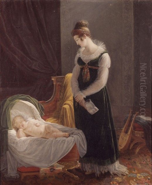 The Good Mother Oil Painting by Louise Hersent