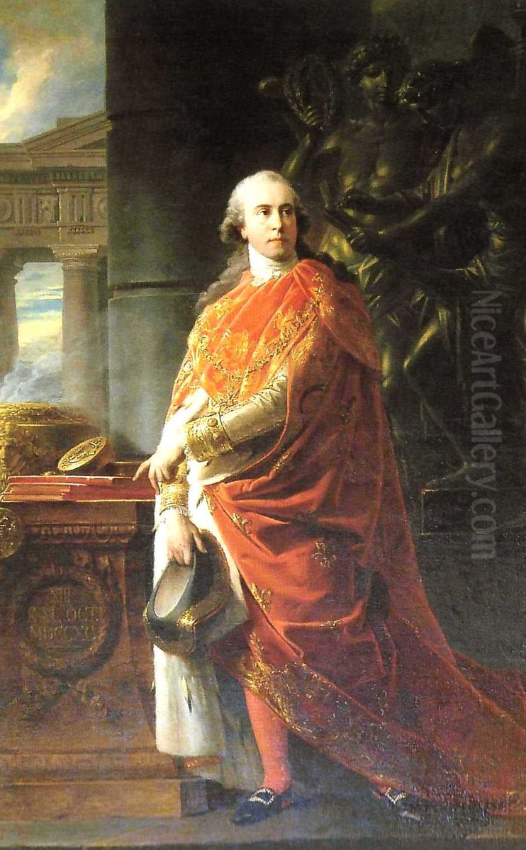 Portrait of Marzio Mastrilli, count of Gallo Oil Painting by Heinrich Fuger