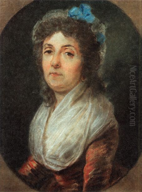 Emilia z Sapiehow Jelska Oil Painting by Unidentified painter