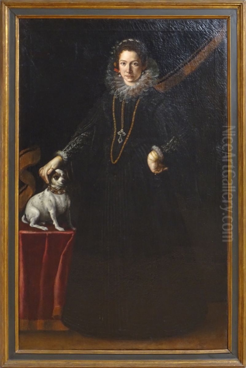 Ritratto di Isabella Arlotti Toschi Oil Painting by Alessandro Tiarini