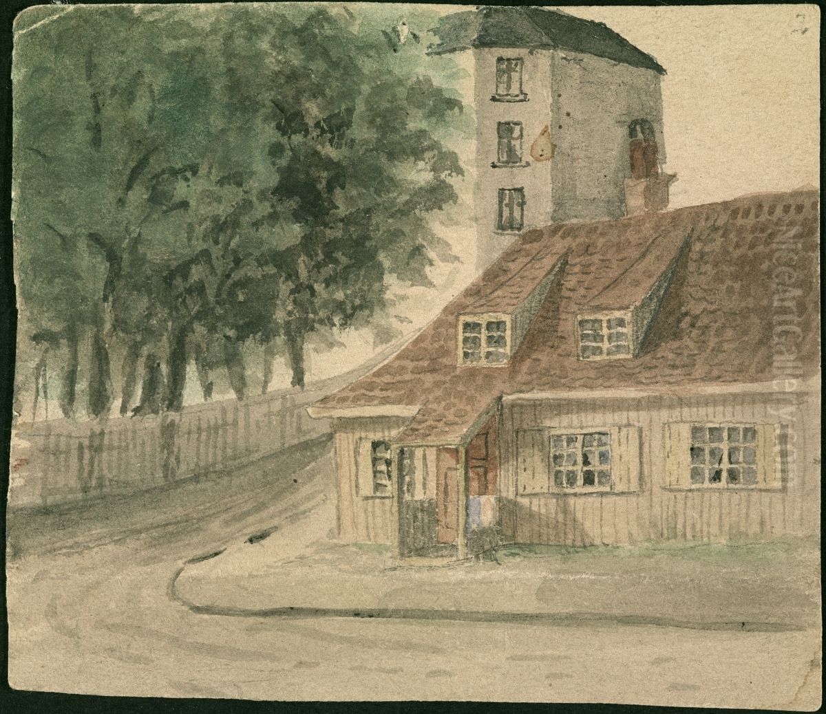 The Toll House at Grunerlokken Oil Painting by Edvard Munch