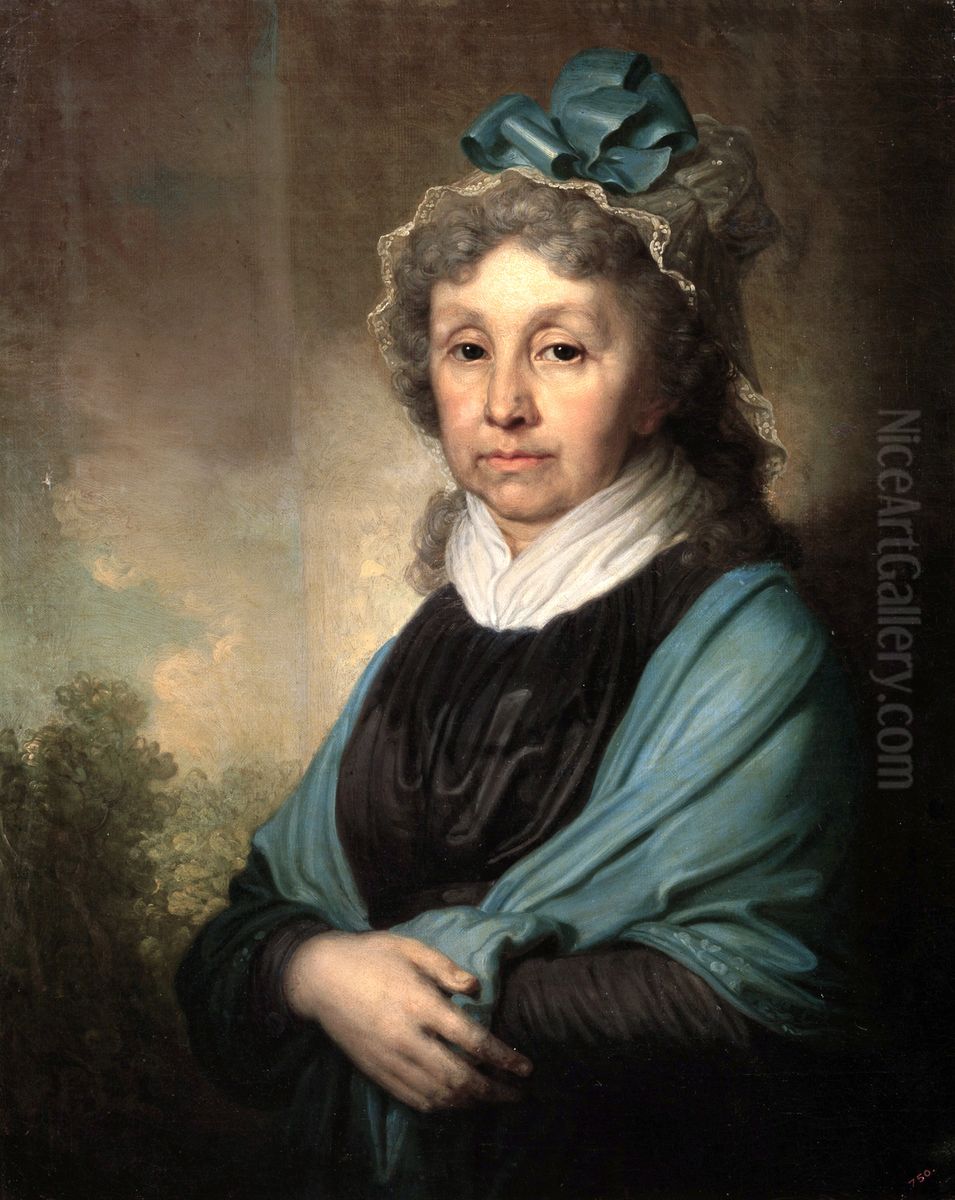 Portrait of Anna Bezobrazova Oil Painting by Vladimir Borovikovsky