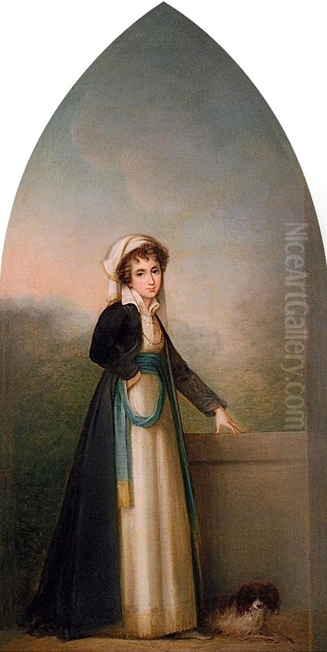 Polish Duchess Izabela Czartoryska Oil Painting by Maria Louisa Catherine Cecilia Cosway