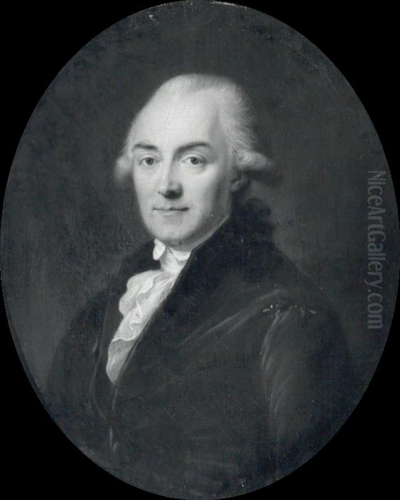 Johann Samuel Ith (1747-1813), Professor Oil Painting by August Friedrich Oelenhainz