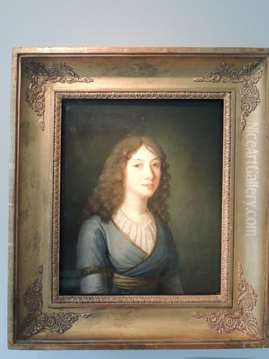 Portrait ofCharlotte von Lengefeld(1766-1826) Oil Painting by Ludovike Simanowiz