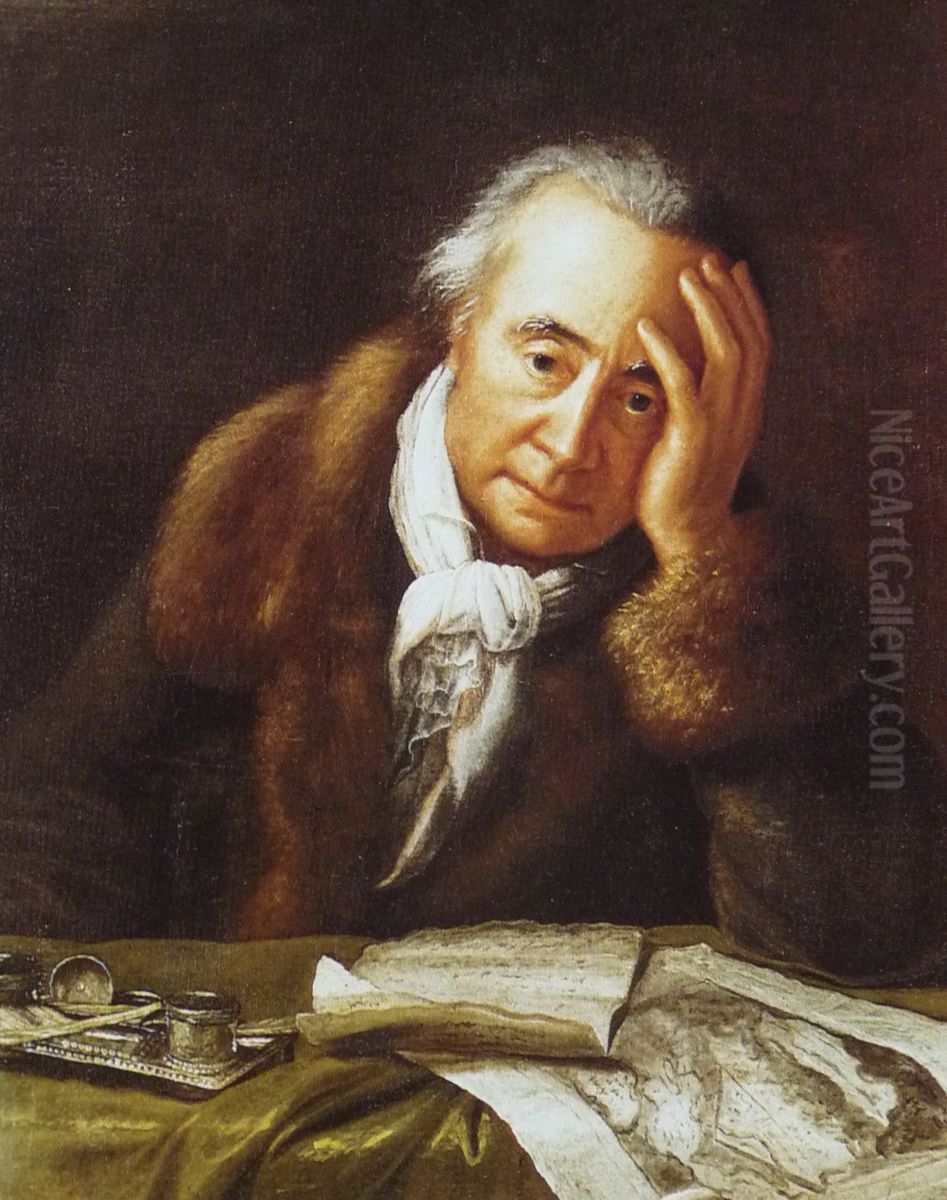 Portrait ofUlysses von Salis-Marschlins Oil Painting by Felix Maria Diogg