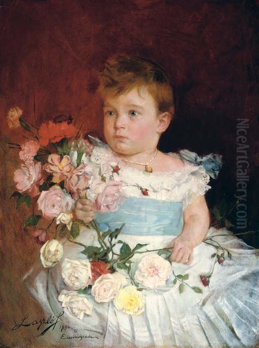 Portrait of Prince Boris of Bulgaria, Duke of Saxony Oil Painting by Philip de Laszlo