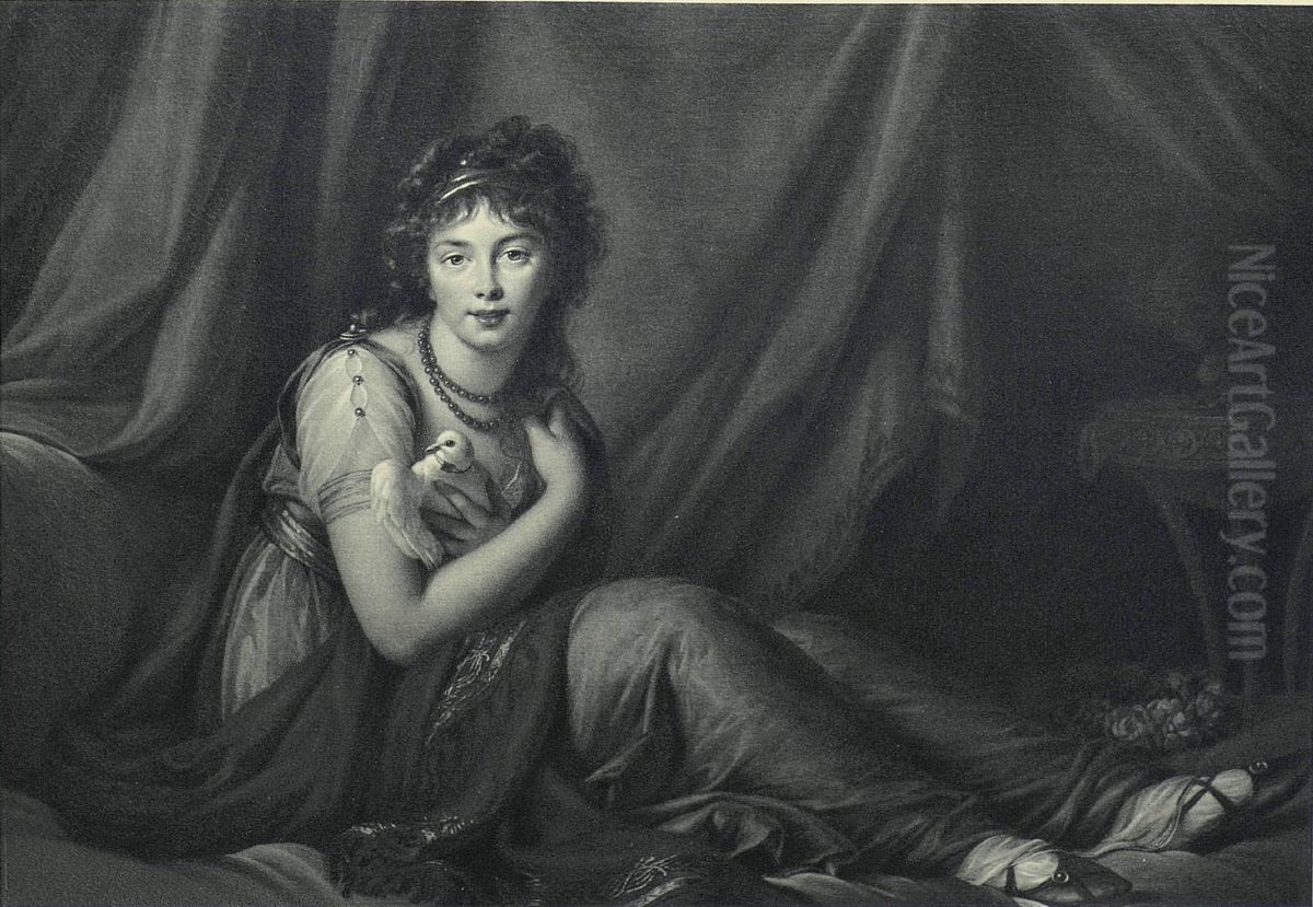 Portrait of Maria Lubomirska (1773-1810) Oil Painting by Elisabeth Louise Vigee Le Brun