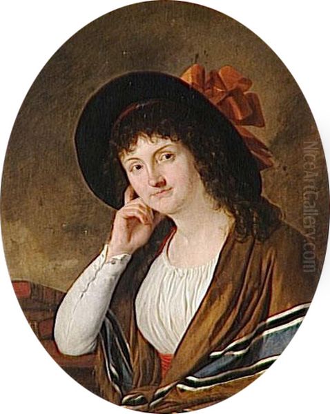 La Comtesse Clement de Ris Oil Painting by Joseph-Benoit Suvee