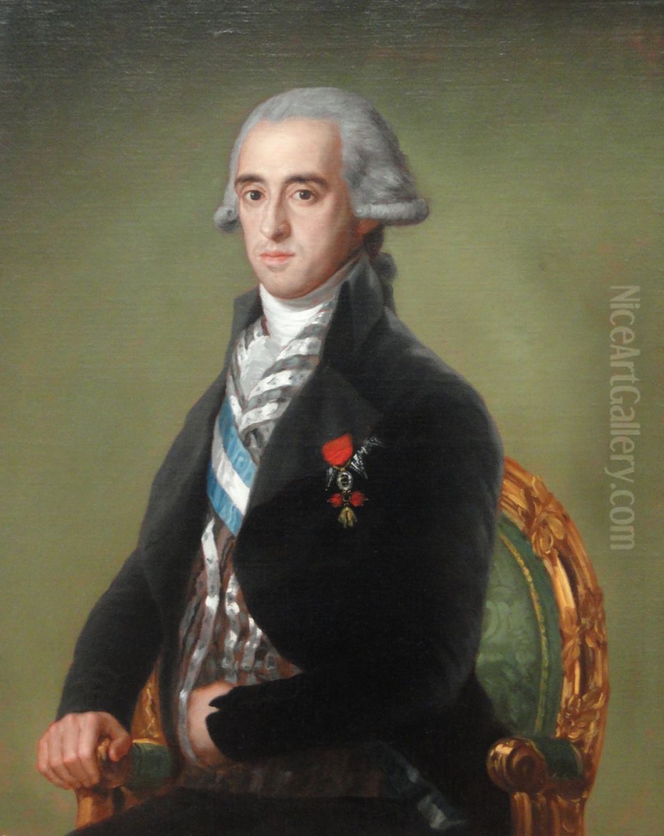 Portrait of Jose Maria Alvarez de Toledo, 15th Duke of Medina Sidonia (1756-1796) Oil Painting by Francisco Goya Fuendetodos