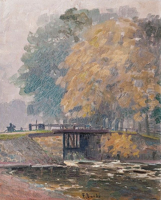 Watergate in Ahrenshoop Oil Painting by Franz Bunke