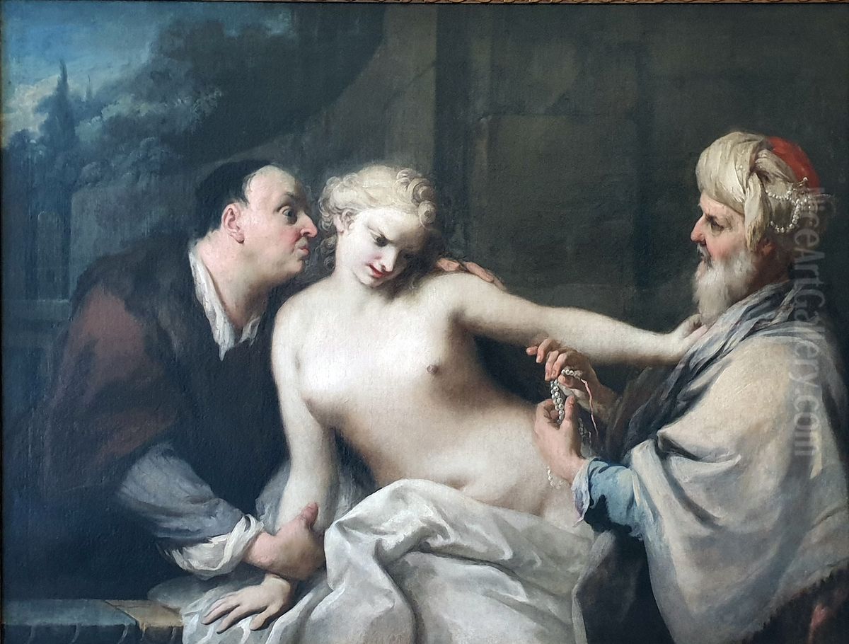 Susanna and the Elders Oil Painting by Jacopo Amigoni
